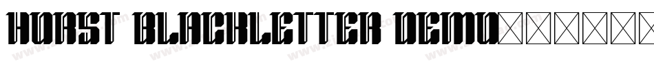 Horst Blackletter Demo字体转换